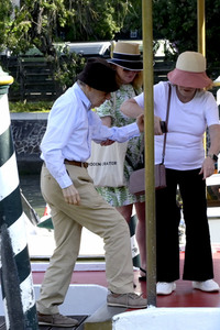 Ankunft von Woody Allen am Hotel Excelsior, Internationale Filmfestspiele von Venedig 2023