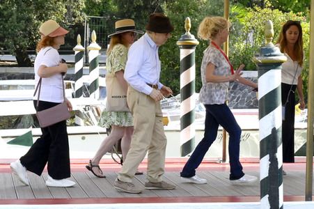 Ankunft von Woody Allen am Hotel Excelsior, Internationale Filmfestspiele von Venedig 2023