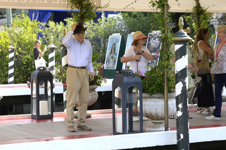 Ankunft von Woody Allen am Hotel Excelsior, Internationale Filmfestspiele von Venedig 2023