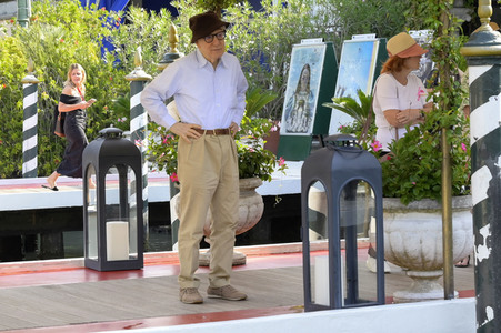 Ankunft von Woody Allen am Hotel Excelsior, Internationale Filmfestspiele von Venedig 2023