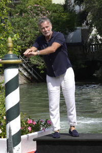 Ankunft von Franck Dubosc am Hotel Excelsior, Internationale Filmfestspiele von Venedig 2023