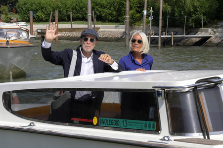 Ankunft von Gabriele Salvatores und Rita Rabassini am Hotel Excelsior, Internationale Filmfestspiele von Venedig 2023
