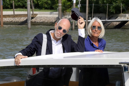Ankunft von Gabriele Salvatores und Rita Rabassini am Hotel Excelsior, Internationale Filmfestspiele von Venedig 2023