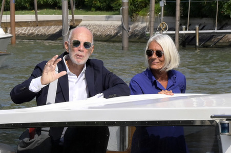 Ankunft von Gabriele Salvatores und Rita Rabassini am Hotel Excelsior, Internationale Filmfestspiele von Venedig 2023