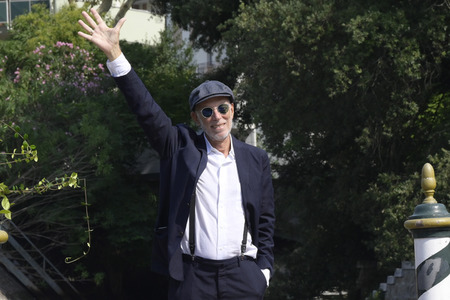 Ankunft von Gabriele Salvatores und Rita Rabassini am Hotel Excelsior, Internationale Filmfestspiele von Venedig 2023