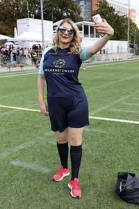 Benefiz-Fußballspiel 'Kicken mit Herz' 2023 in Hamburg