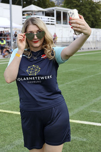 Benefiz-Fußballspiel 'Kicken mit Herz' 2023 in Hamburg