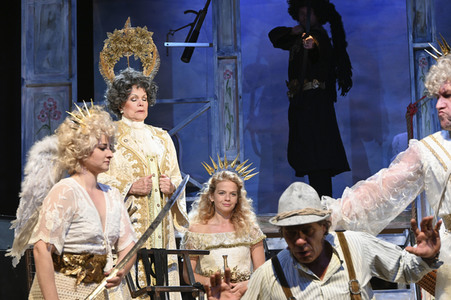 Theaterprobe 'Der Brandner Kaspar 2 - Er kehrt zurück' in München
