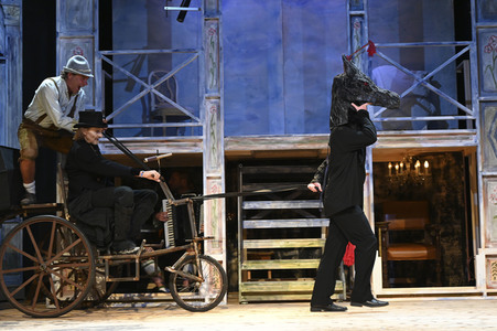 Theaterprobe 'Der Brandner Kaspar 2 - Er kehrt zurück' in München