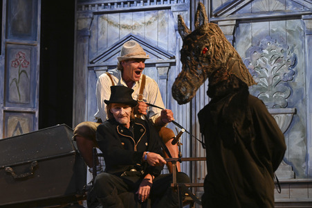 Theaterprobe 'Der Brandner Kaspar 2 - Er kehrt zurück' in München