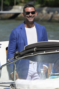 Ankunft von Francesco Arca am Hotel Excelsior, Internationale Filmfestspiele von Venedig 2023