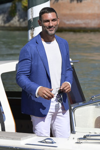 Ankunft von Francesco Arca am Hotel Excelsior, Internationale Filmfestspiele von Venedig 2023