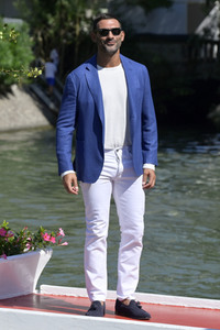 Ankunft von Francesco Arca am Hotel Excelsior, Internationale Filmfestspiele von Venedig 2023
