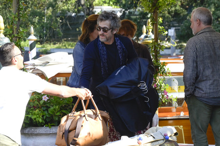 Ankunft von Guillaume Canet am Hotel Excelsior, Internationale Filmfestspiele von Venedig 2023