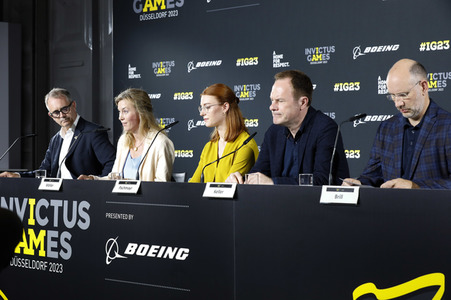 Pressekonferenz zu dem Invictus Games 2023 in Düsseldorf