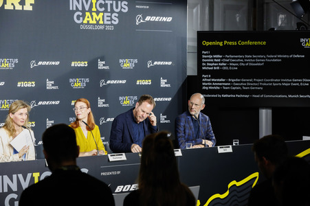 Pressekonferenz zu dem Invictus Games 2023 in Düsseldorf