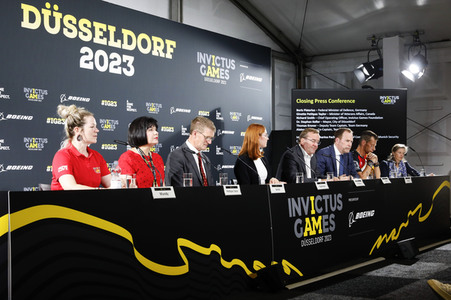 Abschlusspressekonferenz zu dem Invictus Games 2023 in Düsseldorf