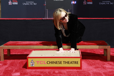 Hand and Footprint Ceremony mit Yoshiki in Los Angeles
