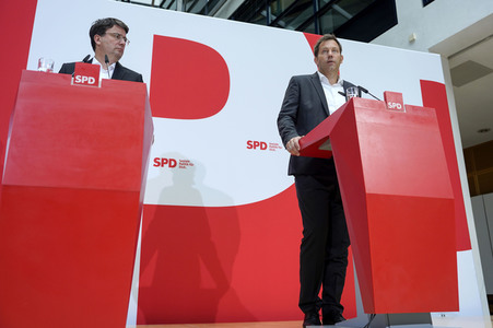 Pressekonferenz der SPD zu aktuellen Themen in Berlin
