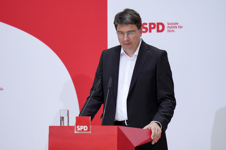 Pressekonferenz der SPD zu aktuellen Themen in Berlin