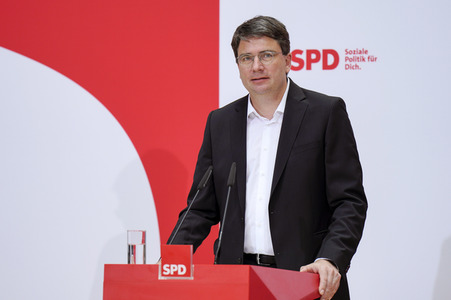 Pressekonferenz der SPD zu aktuellen Themen in Berlin