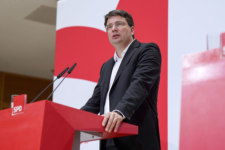 Pressekonferenz der SPD zu aktuellen Themen in Berlin