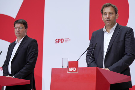 Pressekonferenz der SPD zu aktuellen Themen in Berlin
