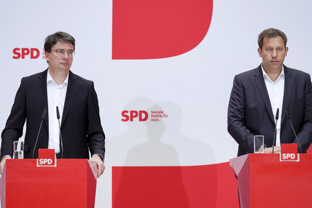 Pressekonferenz der SPD zu aktuellen Themen in Berlin