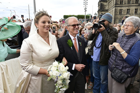 Trauung von Maria Teresita Prinzessin von Sachsen und Graf Beryl Alexandre de Saporta in Dresden