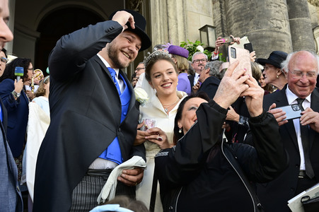 Trauung von Maria Teresita Prinzessin von Sachsen und Graf Beryl Alexandre de Saporta in Dresden