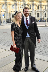 Empfang anlässlich der Trauung von Maria Teresita Prinzessin von Sachsen und Graf Beryl Alexandre de Saporta in Dresden