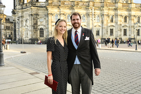 Empfang anlässlich der Trauung von Maria Teresita Prinzessin von Sachsen und Graf Beryl Alexandre de Saporta in Dresden