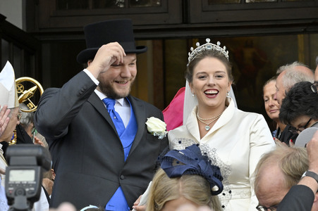 Trauung von Maria Teresita Prinzessin von Sachsen und Graf Beryl Alexandre de Saporta in Dresden