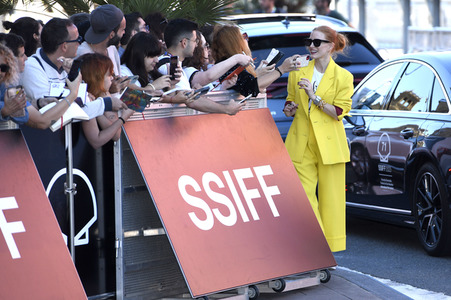 Ankunft von Jessica Chastain auf dem San Sebastian International Film Festival 2023