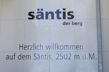 Auf dem Berg Säntis an der Schwägalp