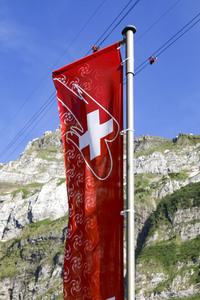 Auf dem Berg Säntis an der Schwägalp