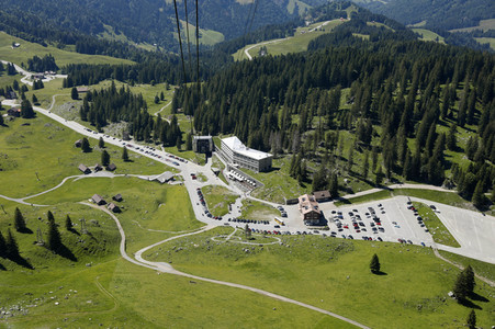 Auf dem Berg Säntis an der Schwägalp