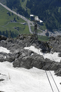 Auf dem Berg Säntis an der Schwägalp