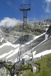 Auf dem Berg Säntis an der Schwägalp