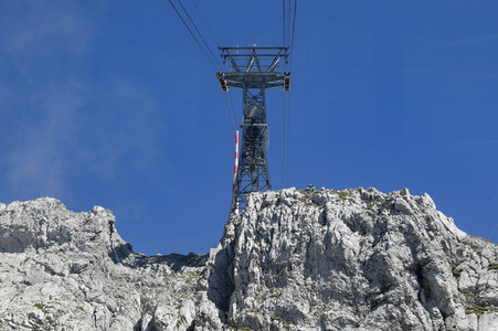 Auf dem Berg Säntis an der Schwägalp