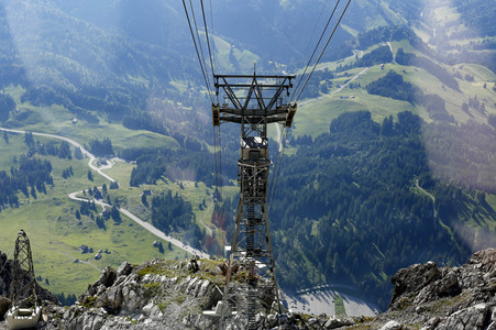 Auf dem Berg Säntis an der Schwägalp