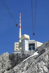 Auf dem Berg Säntis an der Schwägalp