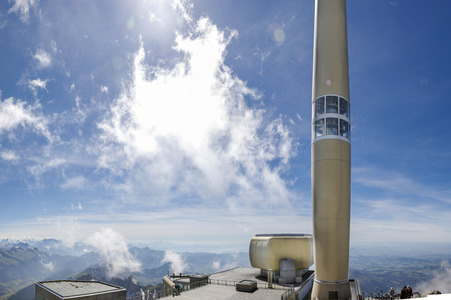 Auf dem Berg Säntis an der Schwägalp