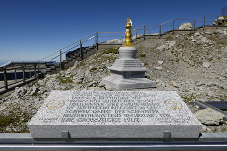 Auf dem Berg Säntis an der Schwägalp