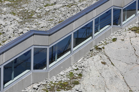 Auf dem Berg Säntis an der Schwägalp