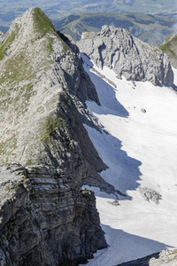 Auf dem Berg Säntis an der Schwägalp