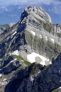 Auf dem Berg Säntis an der Schwägalp