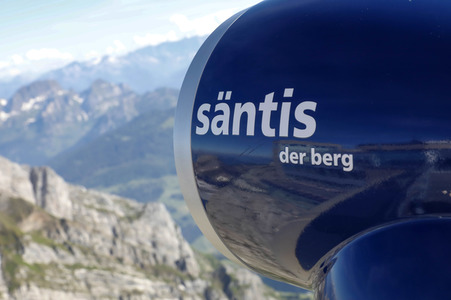 Auf dem Berg Säntis an der Schwägalp
