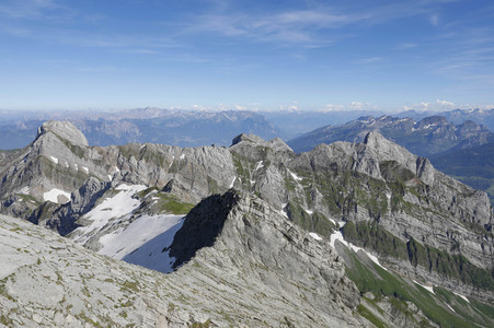 Auf dem Berg Säntis an der Schwägalp