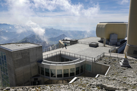 Auf dem Berg Säntis an der Schwägalp